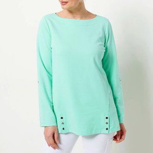 Sport Savvy French Terry Boat Neck Tunic  11593